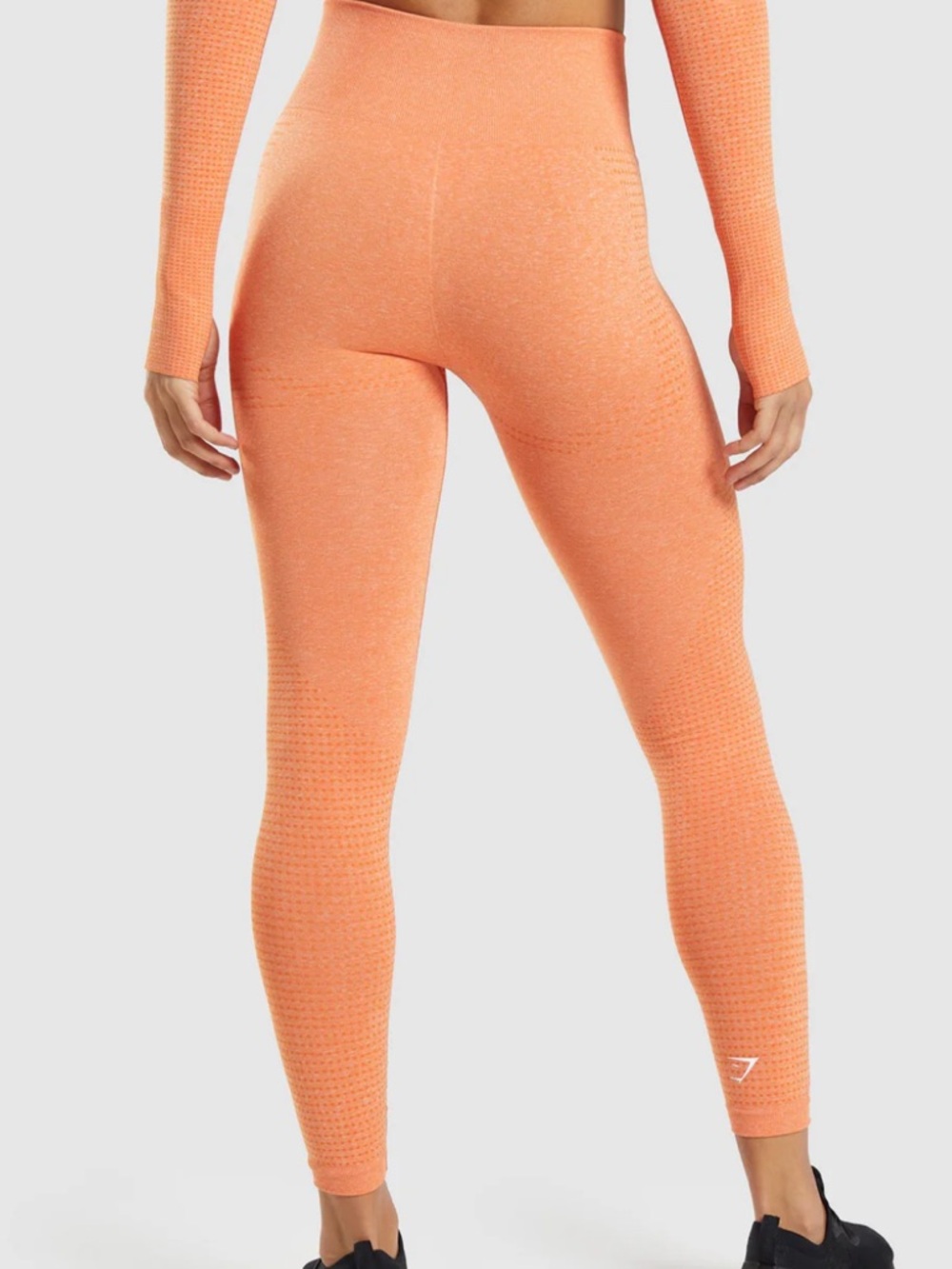 Gymshark Coral Orange Seamless Vital High-Waist Activewear Leggings Size XS/S - Picture 5 of 12